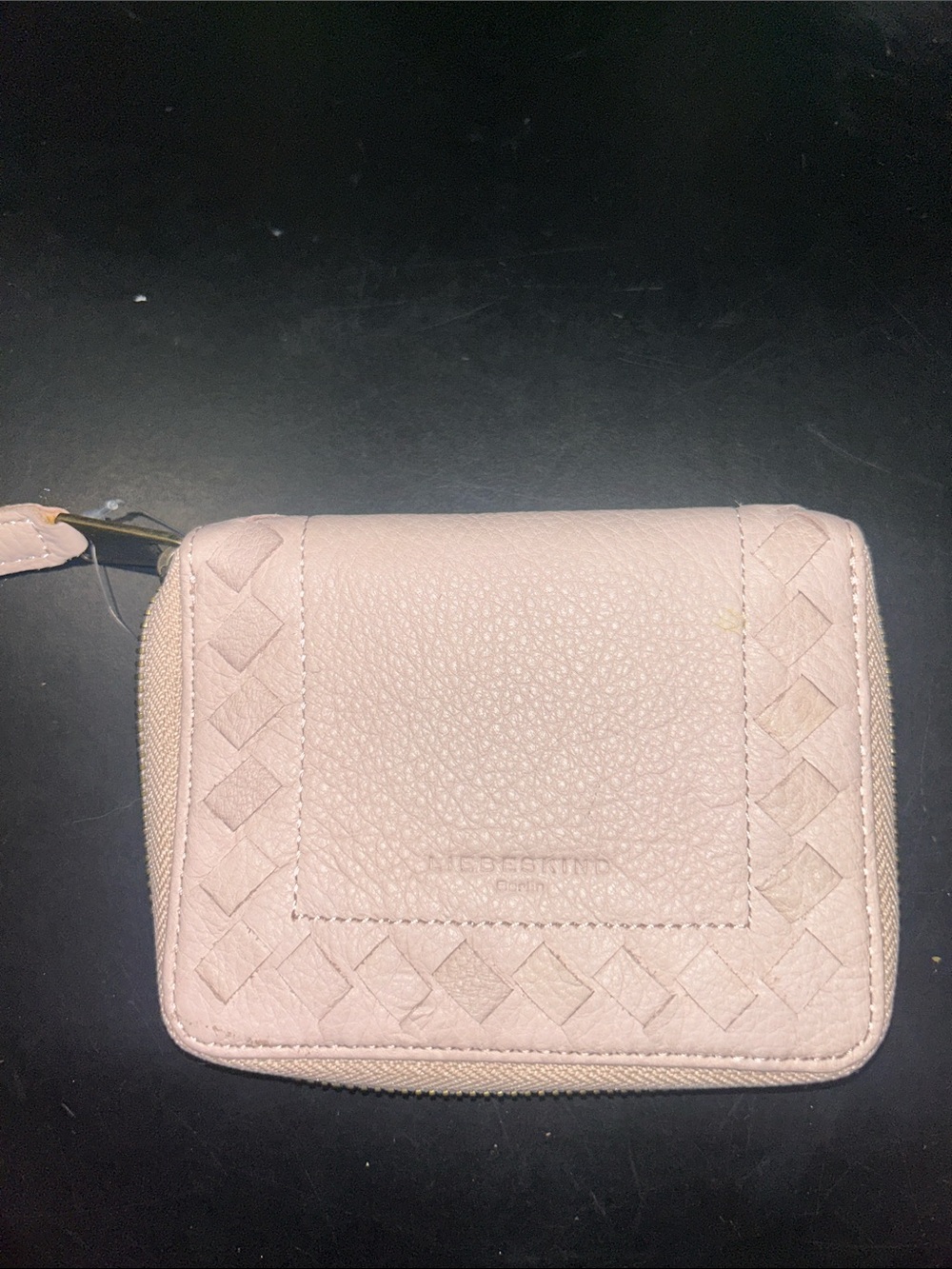 NWOT Anthropologie Liebeskind Berlin Bifold Wallet in Light Pink Leather Z386